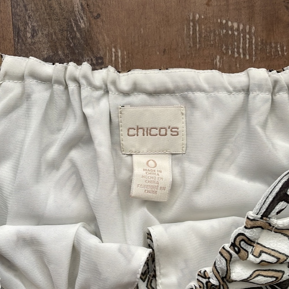 Chicos Patterned Blouse - Picture 3 of 4